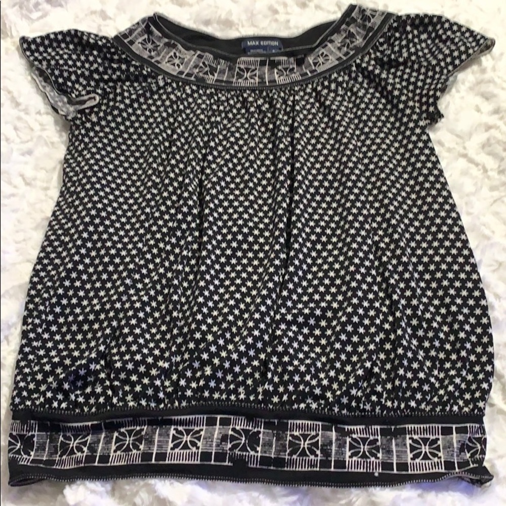 Max Edition Black & White Blouse